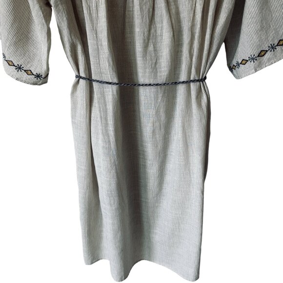 Layerz Clothing Wander Dress Cover Up Lightweight Gauzy Sheer Boho Embroidery - Picture 5 of 16